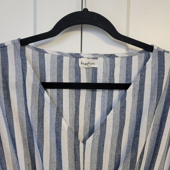 Sapphire striped blue and white dress, 3X - Picture 10 of 10